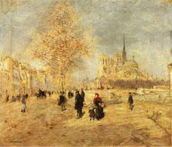 Jean-Francois Raffaelli Notre-Dame de Paris France oil painting art